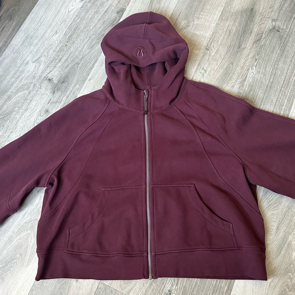 NWOT Lululemon Scuba Oversized Full-Zip, Cassis - Picture 6 of 11